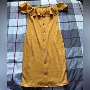 Super cute yellow mini dress